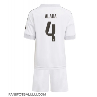Real Madrid David Alaba #4 Echipament de Fotbal Replică 2025-26 Copii Acasa (+ Șorturi)